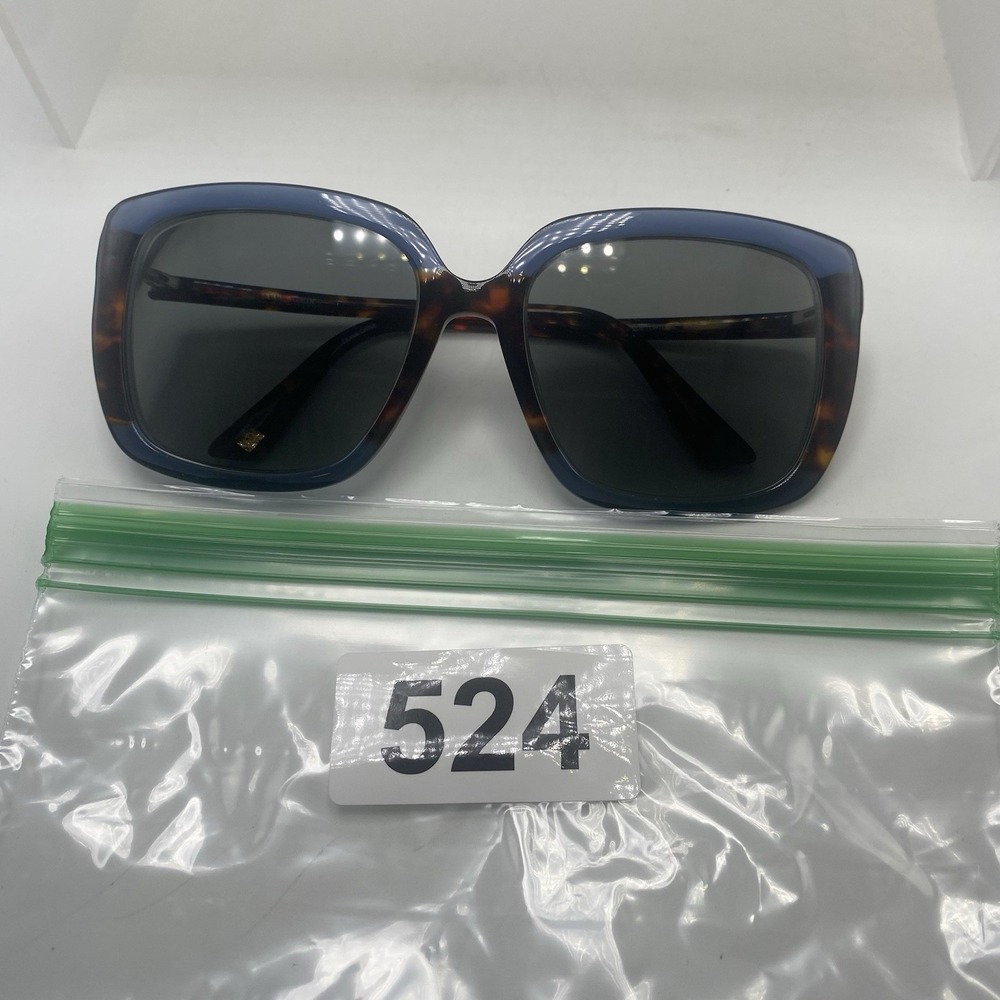 Anne Klein Sunglasses Women FRAME ONLY AK7066 55-18-135 Blue Tortoise 524 - Picture 15 of 16